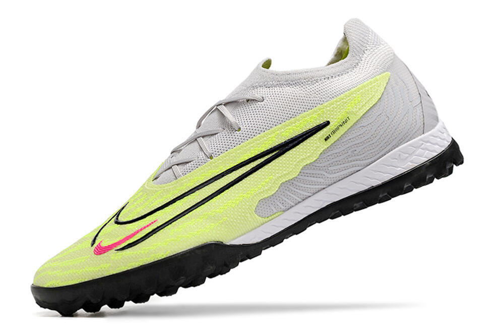 Nike Phantom GX Elite TF Artificial Turf Soccer Shoes - Grey/Yellow/Black 7