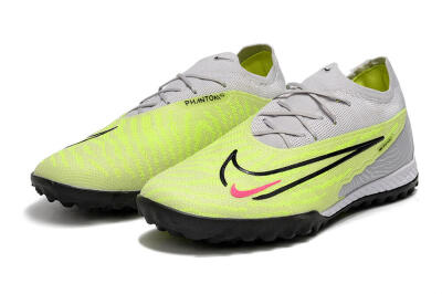 Nike Phantom GX Elite TF Artificial Turf Soccer Shoes - Grey/Yellow/Black