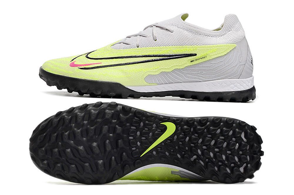 Nike Phantom GX Elite TF Artificial Turf Soccer Shoes - Grey/Yellow/Black 0