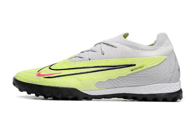Nike Phantom GX Elite TF Artificial Turf Soccer Shoes - Grey/Yellow/Black