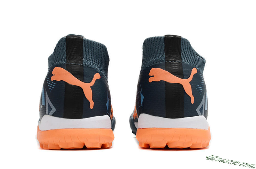 Puma Future Ultimate TF Artificial Turf Soccer Shoes - Blue/Orange 5