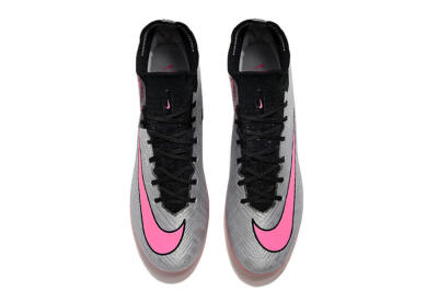 Nike Air Zoom Mercurial Superfly 9 Elite AG Artificial Grass Soccer Cleats - Sliver/Pink/Black