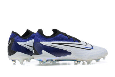 Nike Phantom GX Elite FG Firm Ground Soccer Cleats - White/Blue/Black
