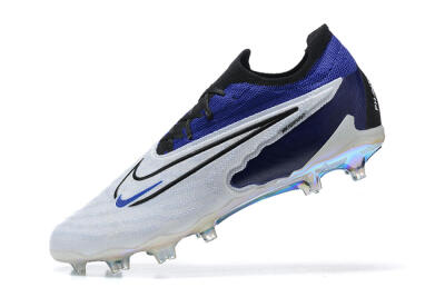 Nike Phantom GX Elite FG Firm Ground Soccer Cleats - White/Blue/Black