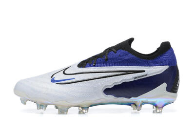 Nike Phantom GX Elite FG Firm Ground Soccer Cleats - White/Blue/Black