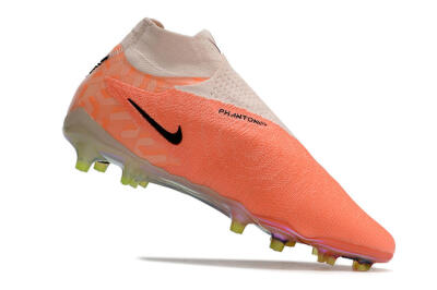 Nike Phantom GX Elite DF FG Firm Ground Soccer Cleats - Orange/Black/Sliver