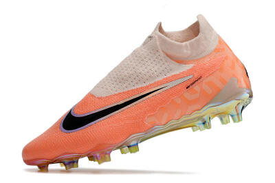 Nike Phantom GX Elite DF FG Firm Ground Soccer Cleats - Orange/Black/Sliver