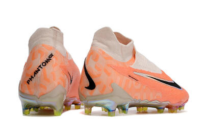 Nike Phantom GX Elite DF FG Firm Ground Soccer Cleats - Orange/Black/Sliver