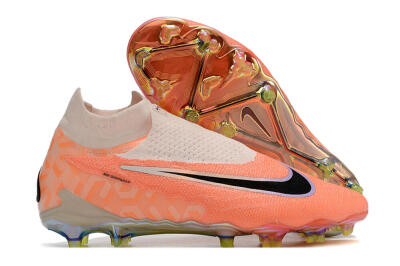 Nike Phantom GX Elite DF FG Firm Ground Soccer Cleats - Orange/Black/Sliver