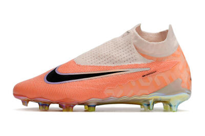 Nike Phantom GX Elite DF FG Firm Ground Soccer Cleats - Orange/Black/Sliver