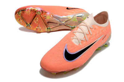 Nike Phantom GX Elite FG Firm Ground Soccer Cleats - Orange/Black/Sliver