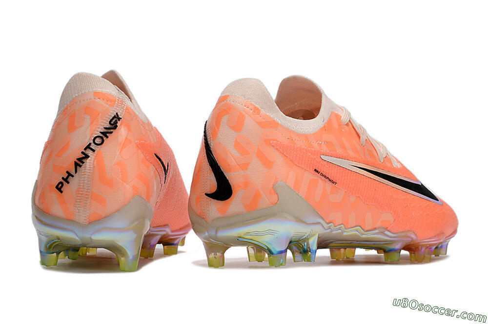 Nike Phantom GX Elite FG Firm Ground Soccer Cleats - Orange/Black/Sliver 6