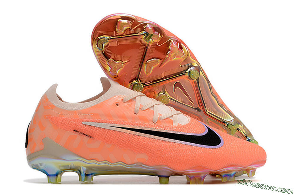 Nike Phantom GX Elite FG Firm Ground Soccer Cleats - Orange/Black/Sliver 1