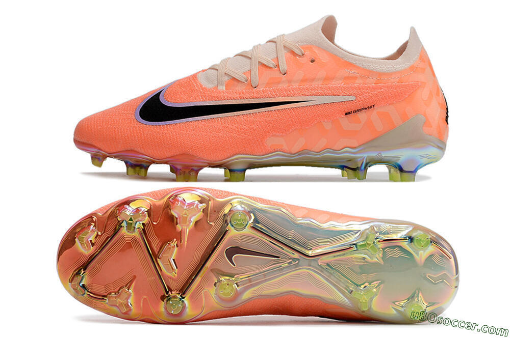 Nike Phantom GX Elite FG Firm Ground Soccer Cleats - Orange/Black/Sliver 0