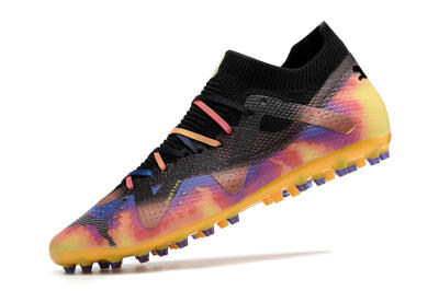 Puma Future Ultimate MG Multi Ground Soccer Cleats - Black/Gold/Blue