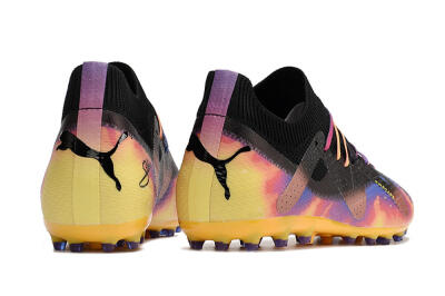 Puma Future Ultimate MG Multi Ground Soccer Cleats - Black/Gold/Blue