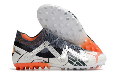 Puma Future Ultimate MG Multi Ground Soccer Cleats - White/Grey/Orange