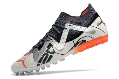 Puma Future Ultimate MG Multi Ground Soccer Cleats - White/Grey/Orange