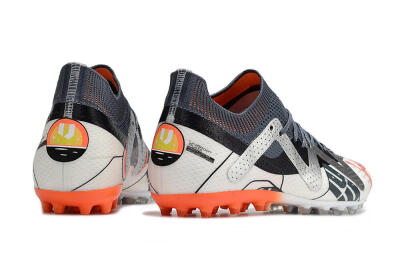 Puma Future Ultimate MG Multi Ground Soccer Cleats - White/Grey/Orange