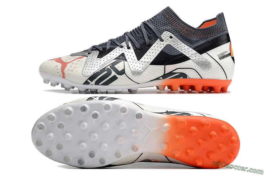 MG Multi Ground Soccer Cleats | White, Grey, Orange