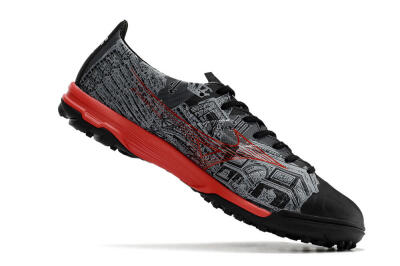 Mizuno Alpha Made in Japan TF Artificial Turf Soccer Shoes - Gery/Black/Red
