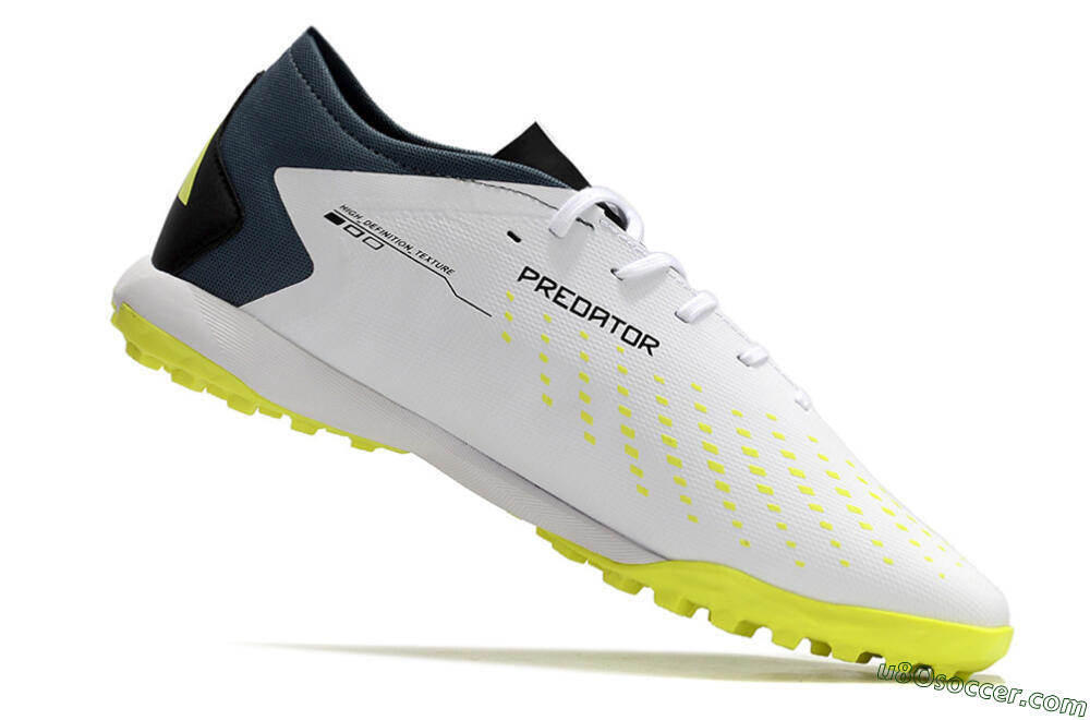 Adidas Predator Accuracy.3 TF Artificial Turf Soccer Shoes - White/Black/Blue 4