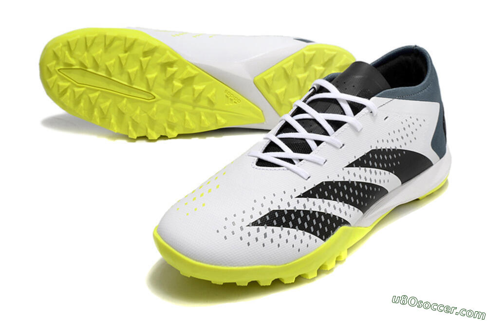 Adidas Predator Accuracy.3 TF Artificial Turf Soccer Shoes - White/Black/Blue 3
