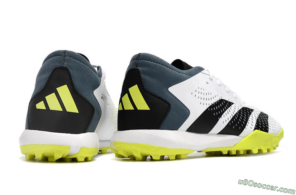 Adidas Predator Accuracy.3 TF Artificial Turf Soccer Shoes - White/Black/Blue 6