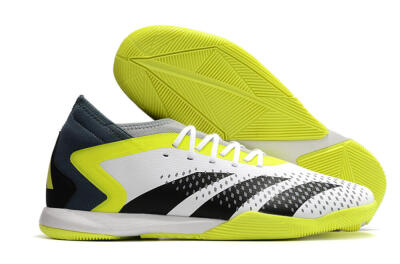 Adidas Predator Accuracy.3 IC Indoor & Futsal Soccer Shoes - White/Black/Yellow
