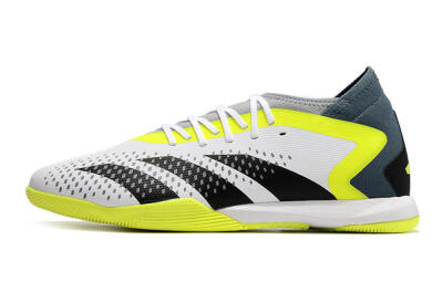 Adidas Predator Accuracy.3 IC Indoor & Futsal Soccer Shoes - White/Black/Yellow