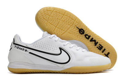 Nike React Tiempo Legend 9 Pro IC Indoor & Futsal Soccer Shoes - White/Black