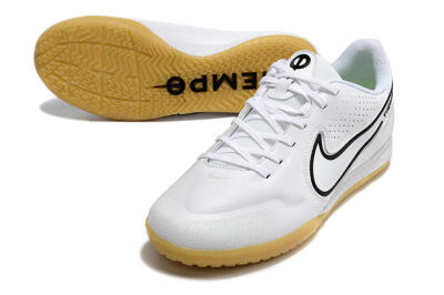 Nike React Tiempo Legend 9 Pro IC Indoor & Futsal Soccer Shoes - White/Black