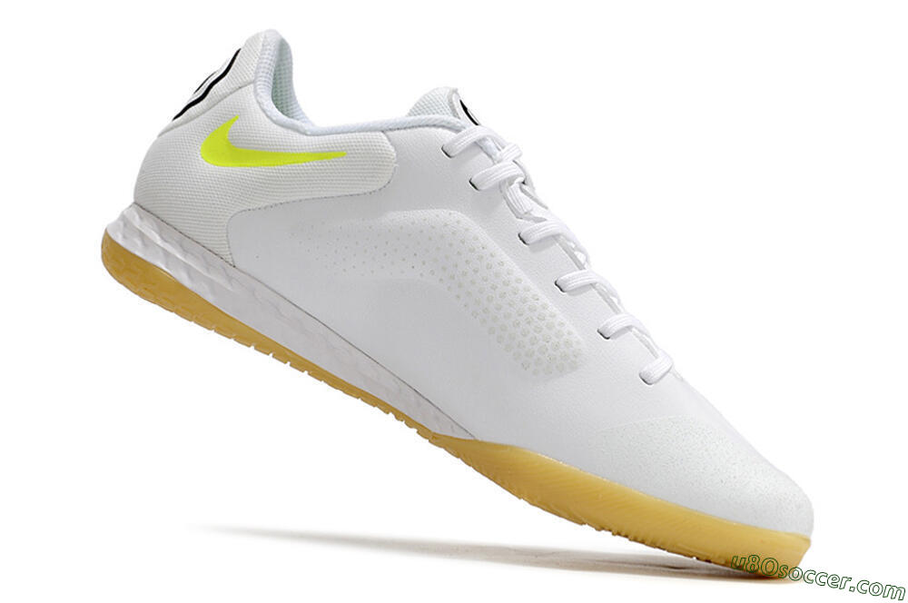 Nike React Tiempo Legend 9 Pro IC Indoor & Futsal Soccer Shoes - White/Black 4