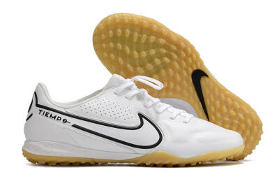 Nike React Tiempo Legend 9 Pro TF Artificial Turf Soccer Shoes - White/Black