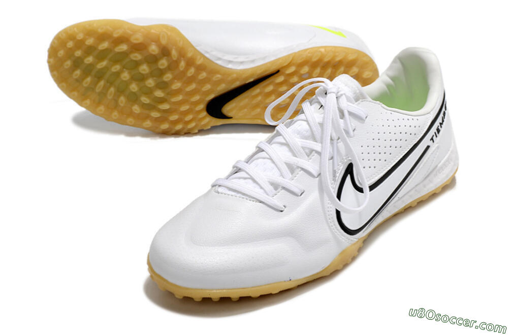 Nike React Tiempo Legend 9 Pro TF Artificial Turf Soccer Shoes - White/Black 3