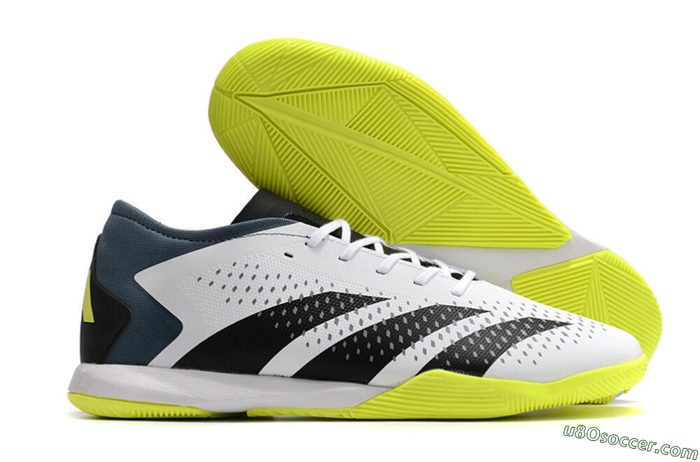 Adidas Predator Accuracy.3 IC Indoor & Futsal Soccer Shoes - White/Black/Blue 1