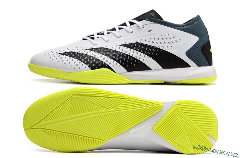 Adidas Predator Accuracy.3 IC Indoor & Futsal Soccer Shoes - White/Black/Blue 0