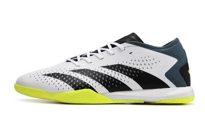 Adidas Predator Accuracy.3 IC Indoor & Futsal Soccer Shoes - White/Black/Blue