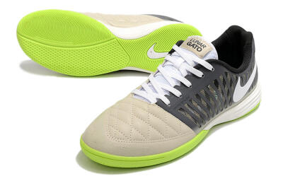 Nike Lunar Gato II IC Indoor & Futsal Soccer Shoes - Grey/Black/White