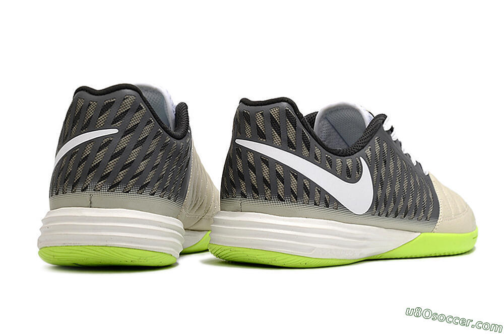 Nike Lunar Gato II IC Indoor & Futsal Soccer Shoes - Grey/Black/White 6