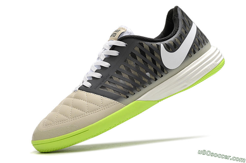 Nike Lunar Gato II IC Indoor & Futsal Soccer Shoes - Grey/Black/White 5