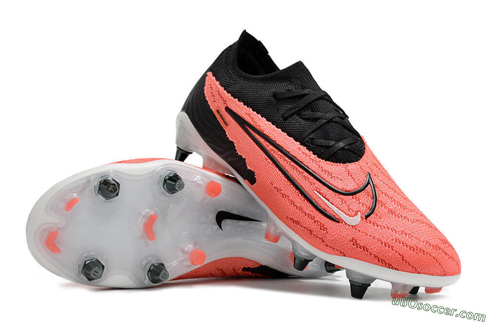 Nike Phantom GX Elite SG Soft Ground Soccer Cleats - Pink/Black/White 3