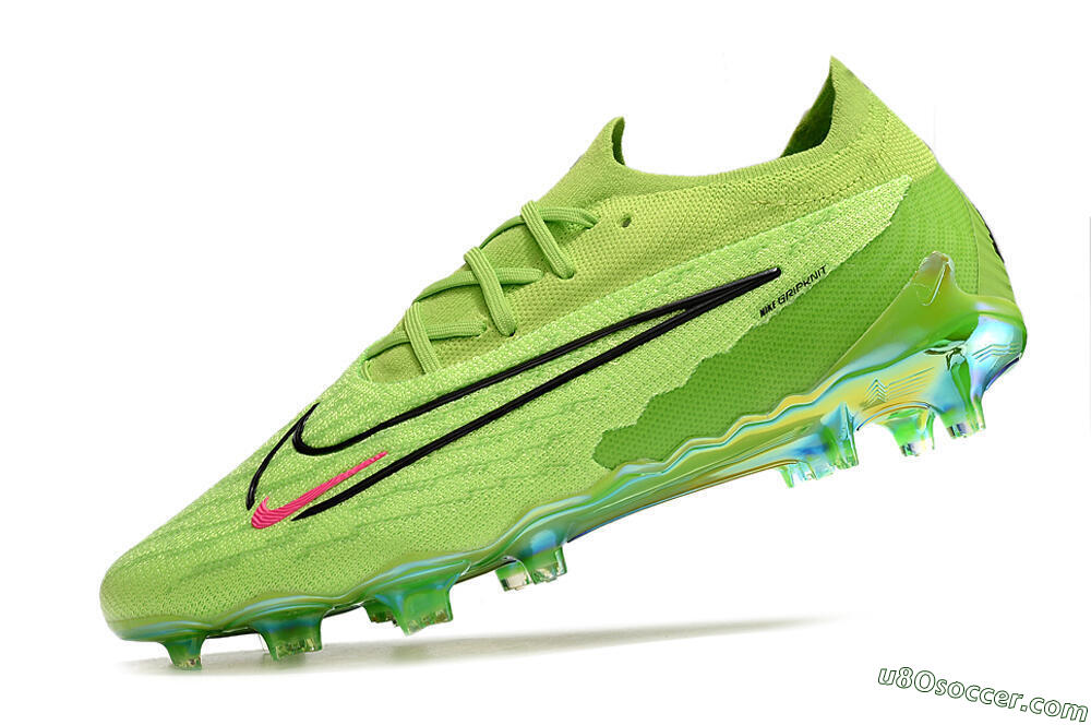Nike Phantom GX Elite FG Firm Ground Soccer Cleats - Green/Black/Red 5