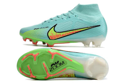 Nike Air Zoom Mercurial Superfly 9 Elite FG Firm Ground Soccer Cleats - Blue/Green/Black