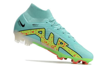 Nike Air Zoom Mercurial Superfly 9 Elite FG Firm Ground Soccer Cleats - Blue/Green/Black