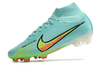 Nike Air Zoom Mercurial Superfly 9 Elite FG Firm Ground Soccer Cleats - Blue/Green/Black