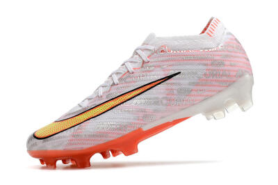 Nike Air Zoom Mercurial Vapor 15 Elite FG Firm Ground Soccer Cleats - White/Orange/Sliver