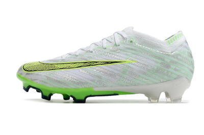 Nike Air Zoom Mercurial Vapor 15 Elite FG Firm Ground Soccer Cleats - White/Green