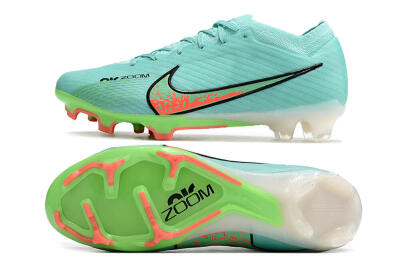 Nike Air Zoom Mercurial Vapor 15 Elite FG Firm Ground Soccer Cleats - Blue/Green/Black