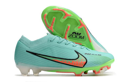 Nike Air Zoom Mercurial Vapor 15 Elite FG Firm Ground Soccer Cleats - Blue/Green/Black
